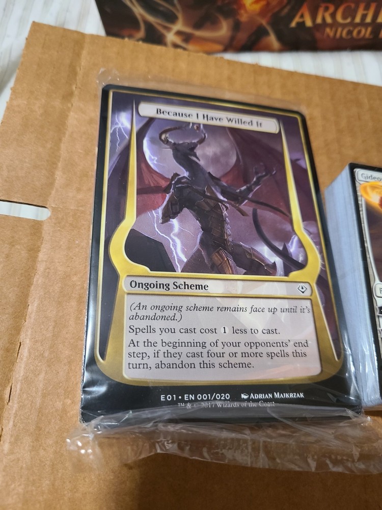 MTG Magic Archenemy Nicol Bolas Box Set Open Box Factory Sealed Content Complete