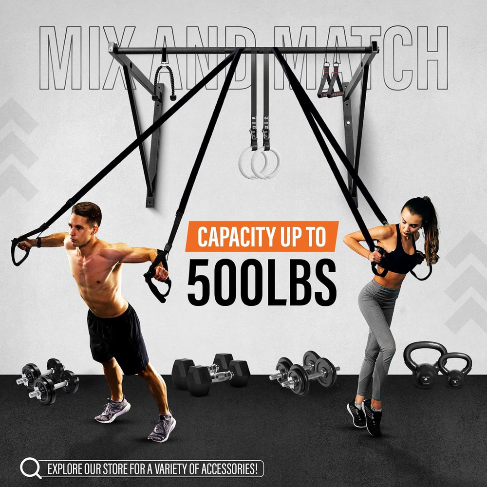 Heavy Duty Wall Mounted Pull up Bar – Multi-Grip Pull Ups / Pull up Bar Ceiling