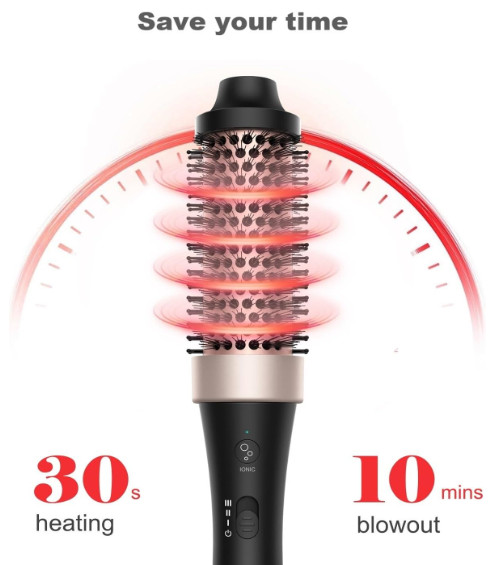 NEW Disstar - Heated Round Brush W/ 360° Ionic Surround Technology