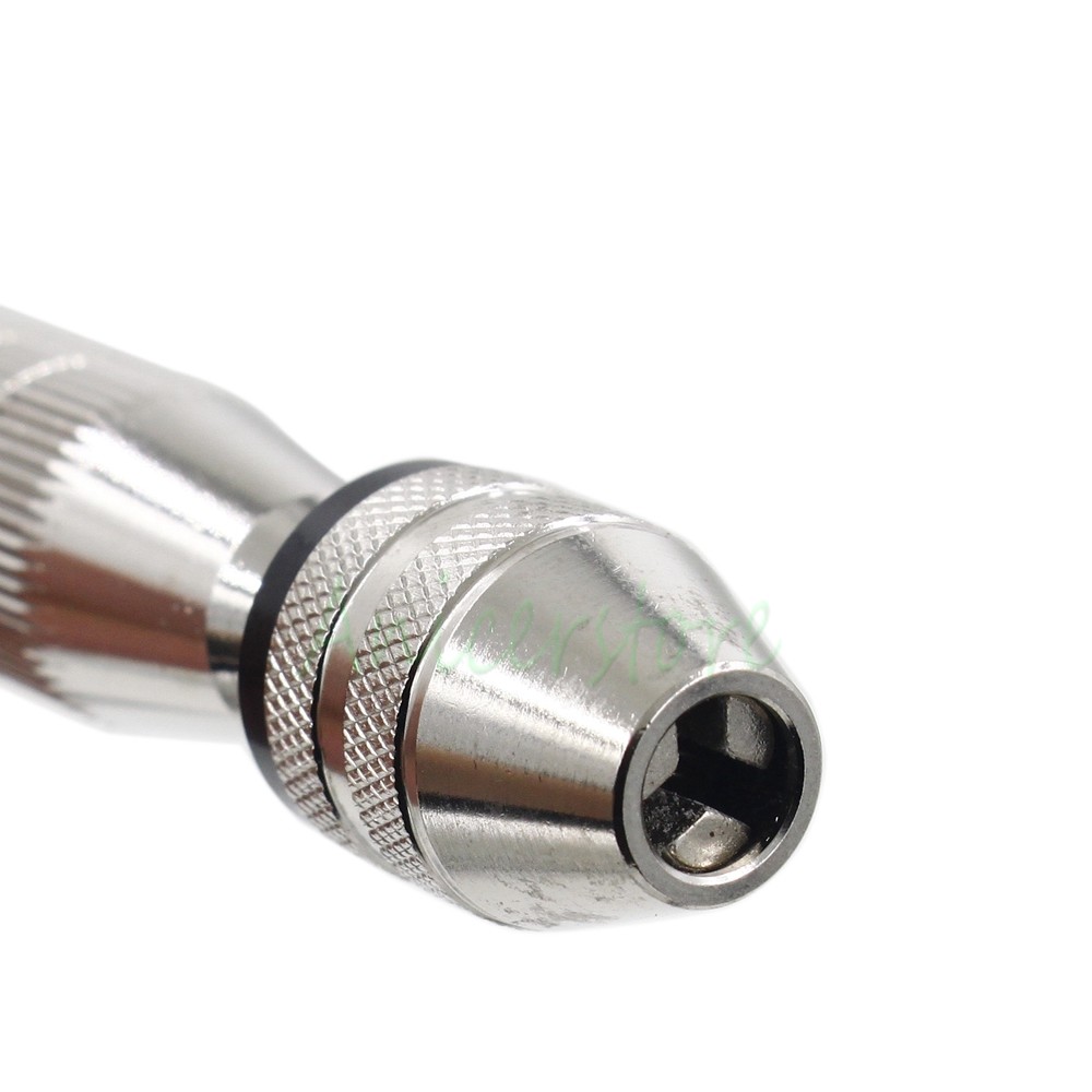 Rotary Handle Drilling Tool + Micro 10 Drill Bits For PCB Wood Model Making DIY