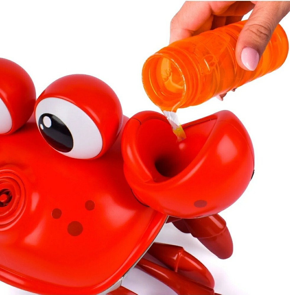 💯Play Day Dancing Crab Bubble Machine Includes Bubble Blasting Solution Unisex