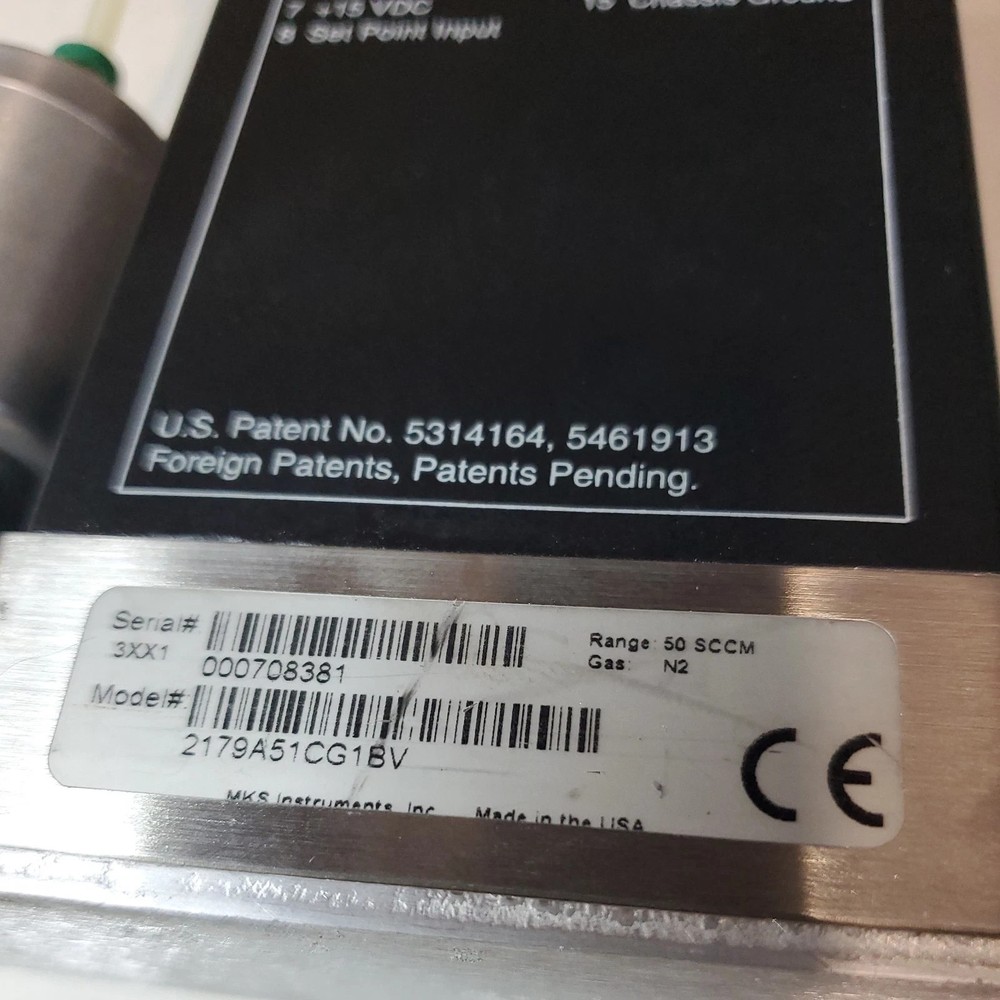 MKS 2179A51CG1BV Mass Flo Controller w Long Interface Cable