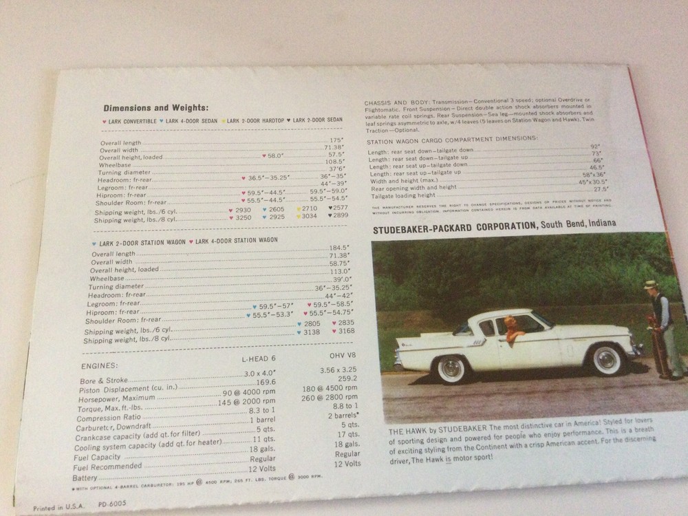 1960 Lark by Studebaker-Packard South Bend Indiana Flyer