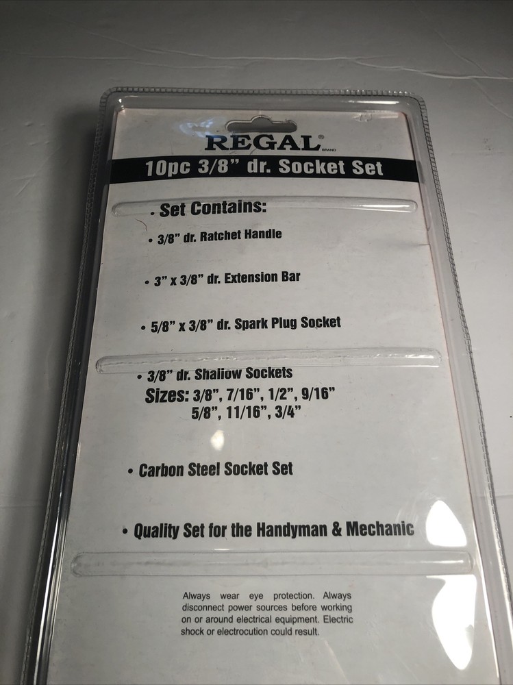 Regal 10 Piece Socket Set - New Tool
