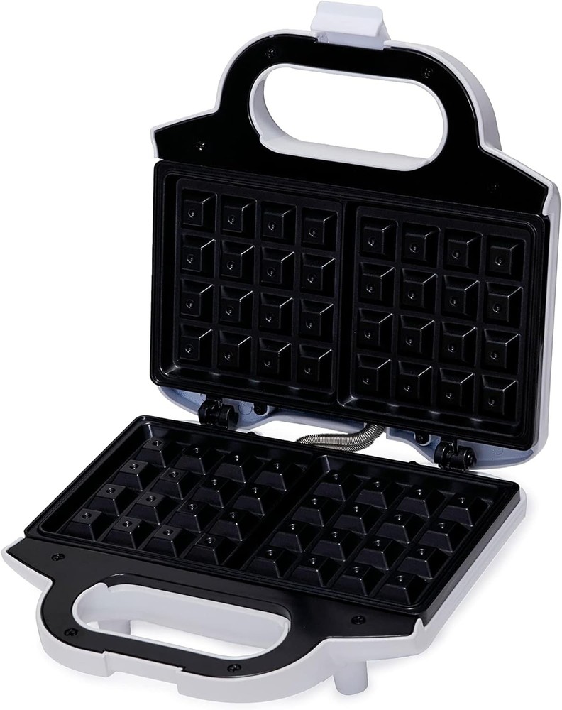 Amazon Basics Waffle Maker 2-Slices White with Non-stick 2-Slice,