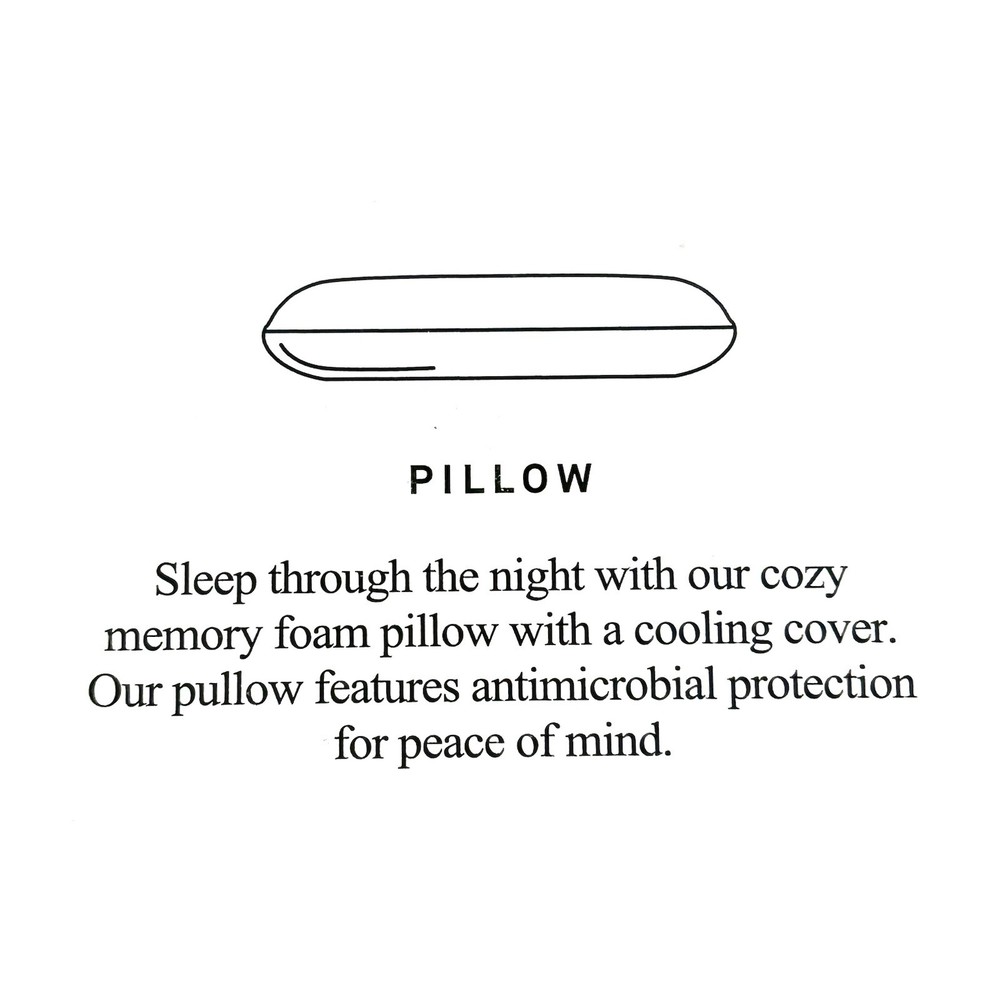 Resident Memory Foam Pillow King One Pillow New White