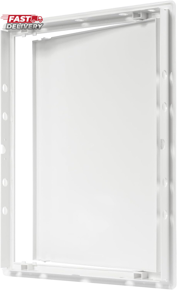 12" X 16" White Plastic Access Panel. Service Shaft Door Panel. Plumbing, Electr