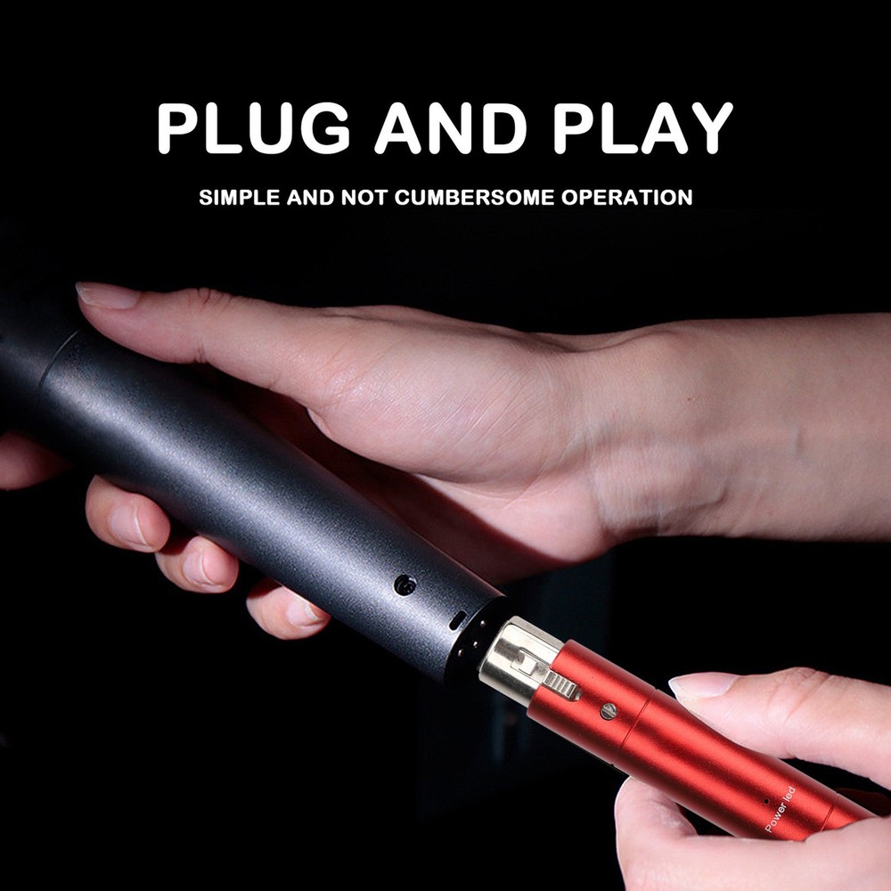 Inline Microphone Preamp Lossless Amplification Dynamic Active Inline Mic