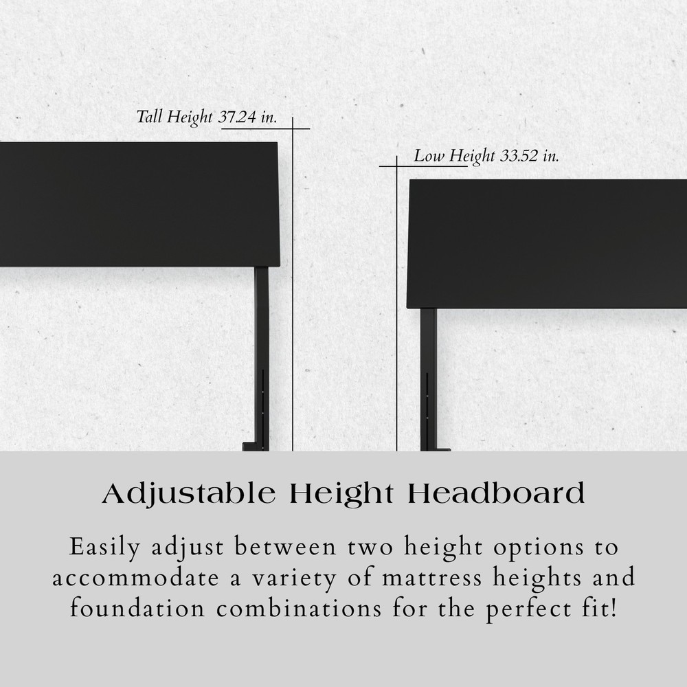 Bradford Full Solid Wood Headboard in Black