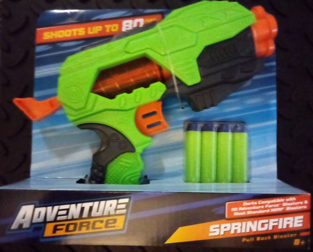 Adventure Force Springfire Pull Back Blaster New