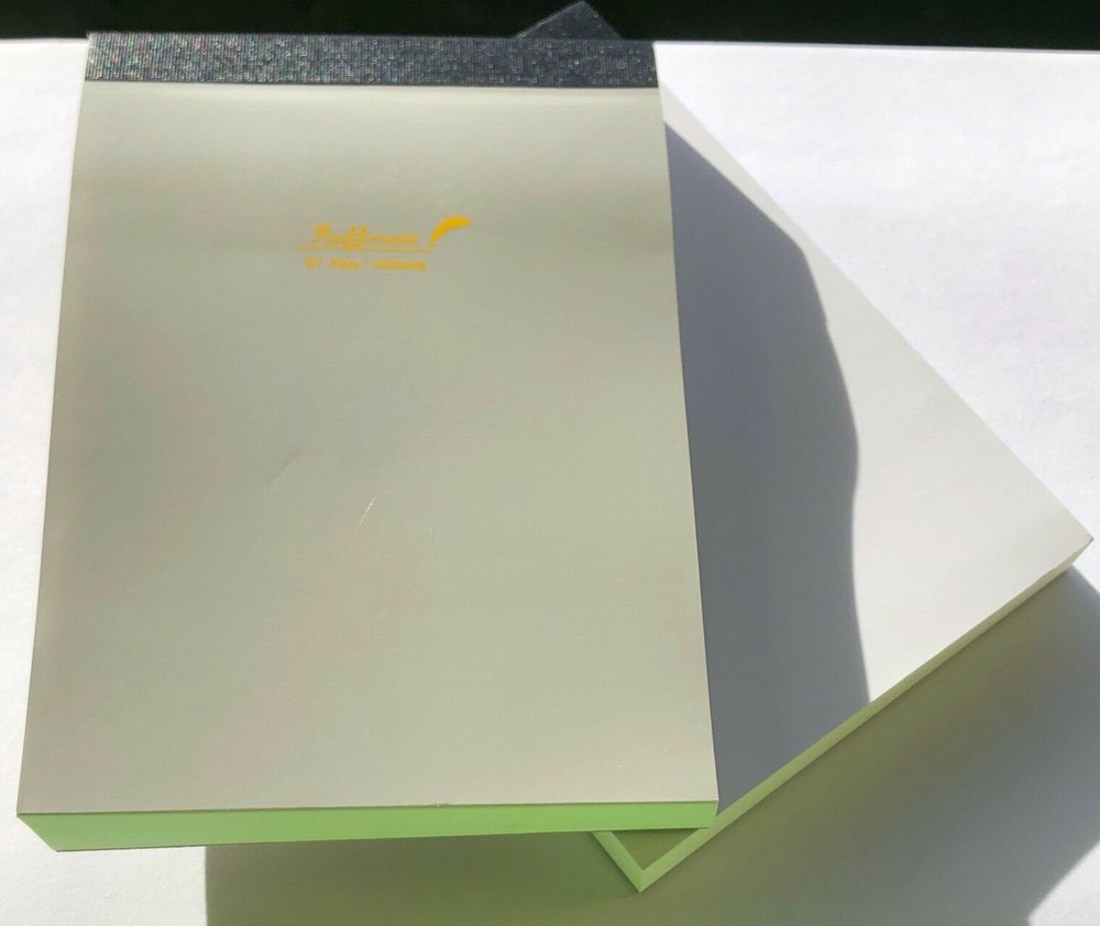 Blank smooth B7 notepads (2) - 160pp each - Lays flat!