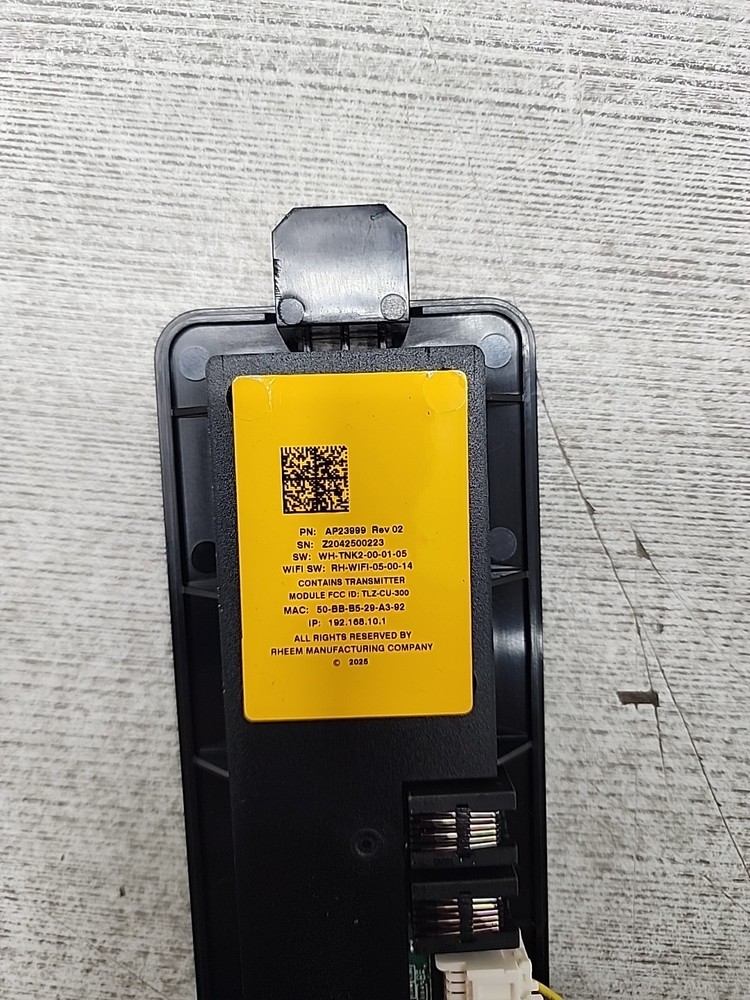 Rheem Tankless Water Heater SMART Wi-Fi Control Assembly Module P/N AP23999