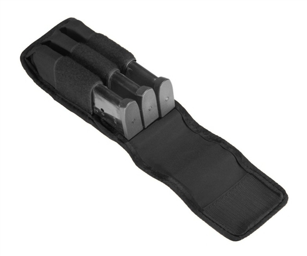 TUFF Products 3 InLine Mag Pouch Size 2, Black, Double Stack : 7063-NYV-2