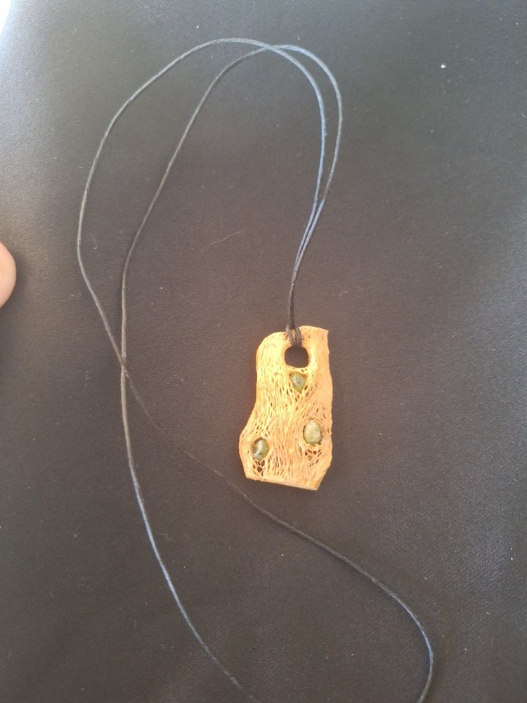 Handmade Cholla/Peridot Necklace.