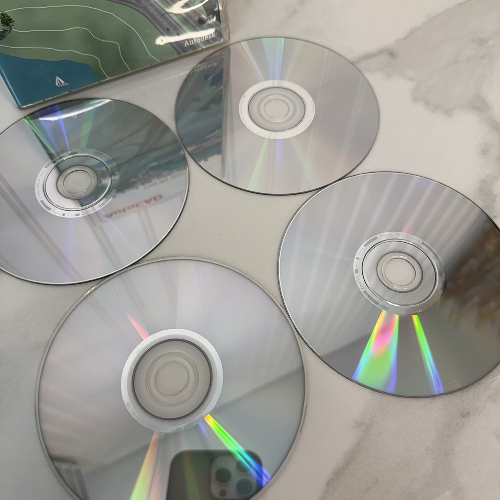 AUTODESK AUTOCAD CIVIL 3D 2010 Complete W/ 4 Discs EXCELLENT!