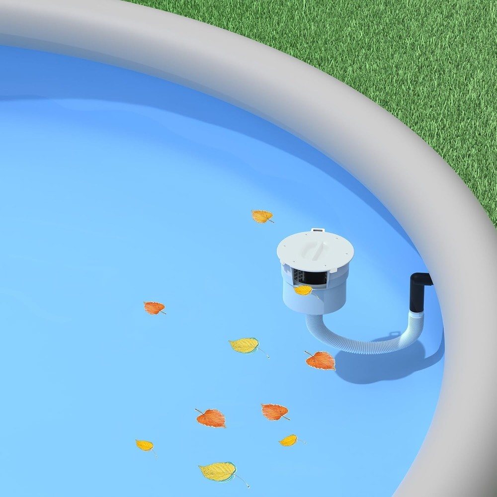 Surface Float Skimmer for Above Ground Pools No Installation Automatic Filter...