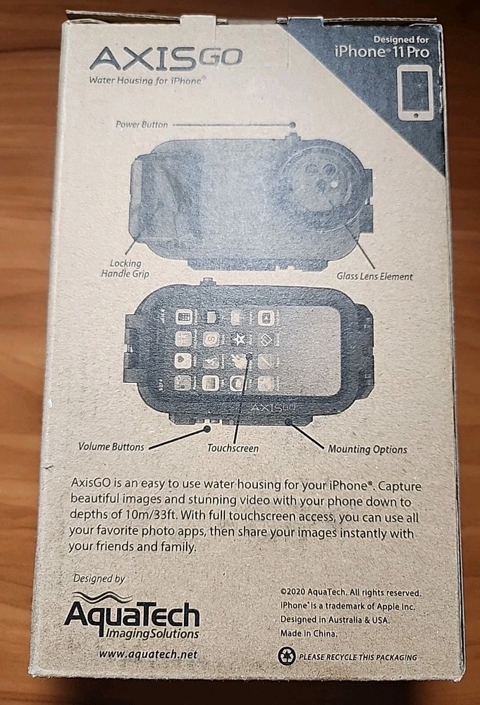 Axis Go Deep BLACK Water Housing iPhone 11 Pro