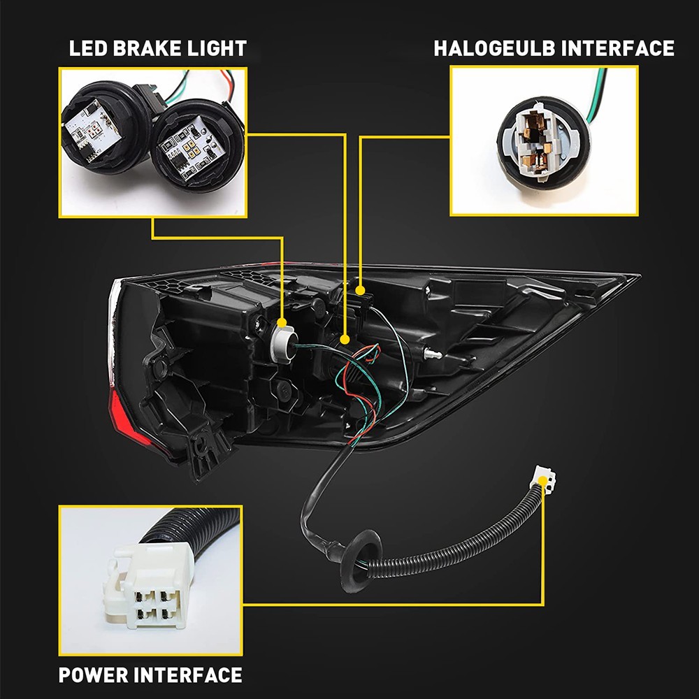 For 2019-2023 Toyota Rav4 Outer Tail light Lamp Driver Side Left Replacement Kit