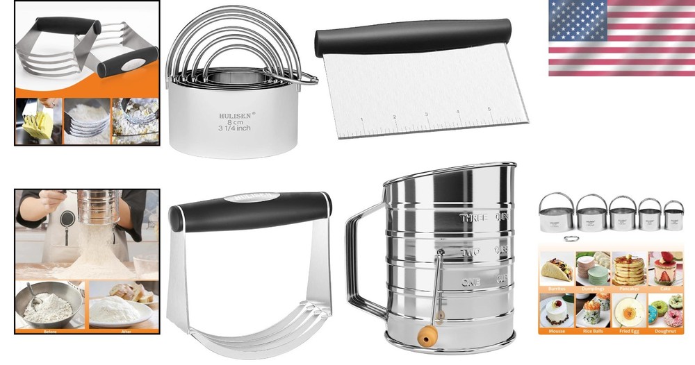 Essential Stainless Steel Baking Tools Collection