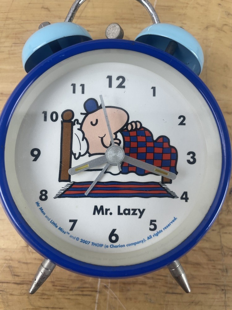 Mr Men Mr Lazy Clock Working Great