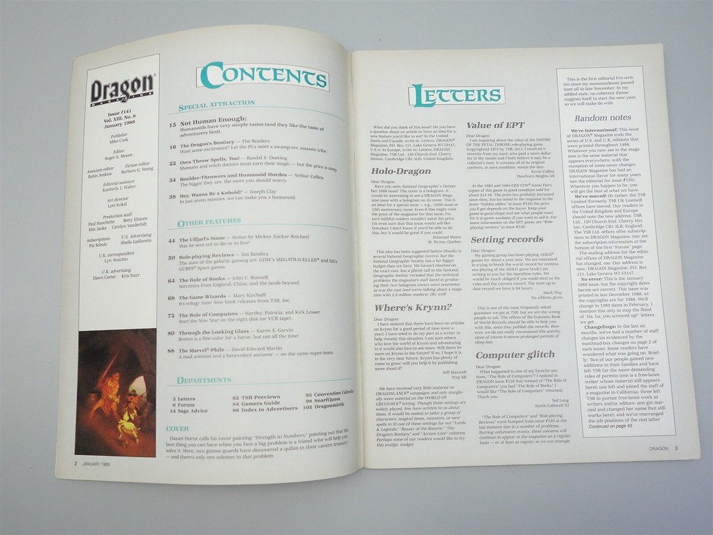 Dragon Magazine: Issue # 141 (TSR)