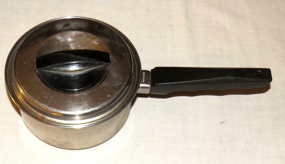Vintage Prestige Ware Copper Clad 2 pint Saucepan & Lid