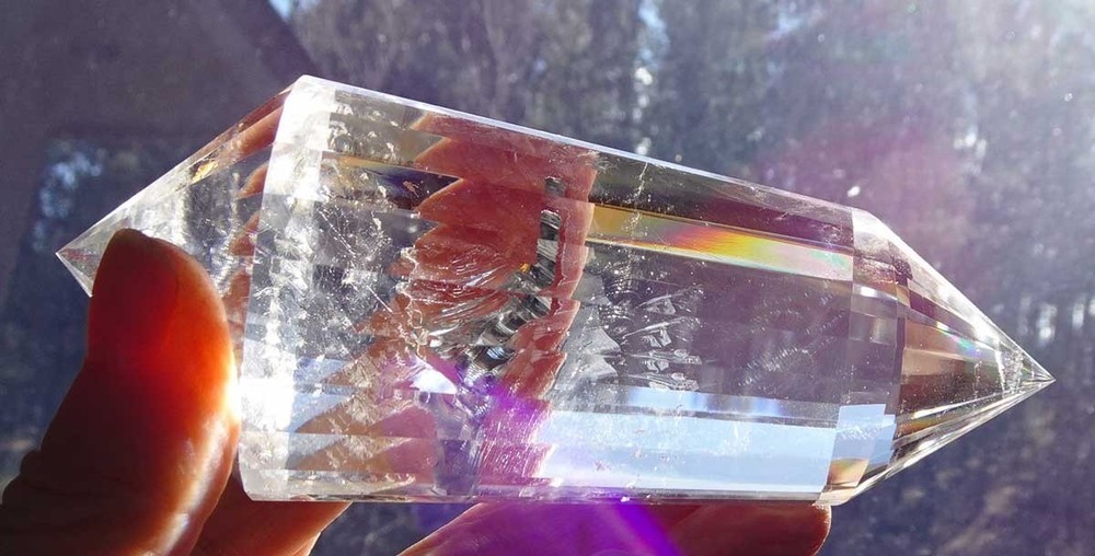 Clear Quartz Vogel 24-sided Crystal - v2003