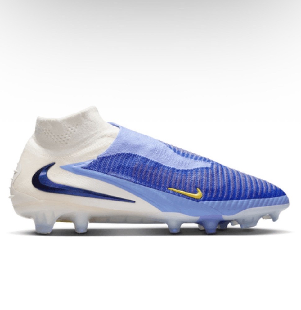 Nike Phantom Blue/White Soccer Cleats with Mercurial Drawstring Bag