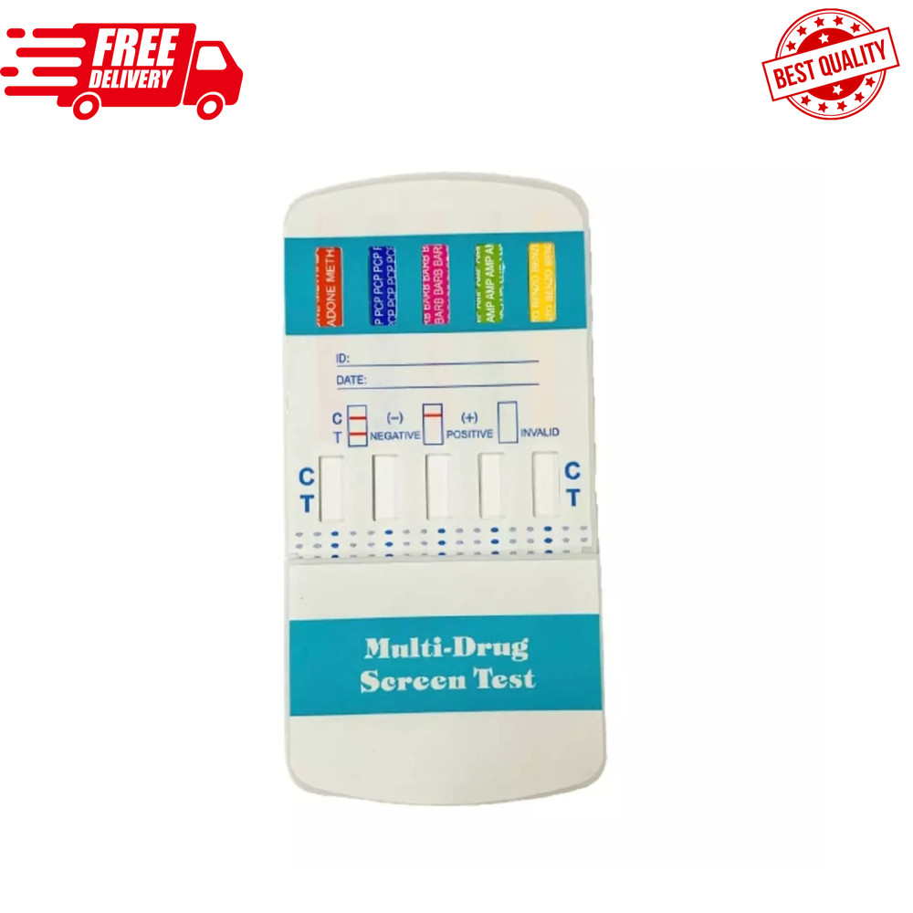 (1) 10 Panel Dip Drug Testing Kit, Test for 10 Different Drugs