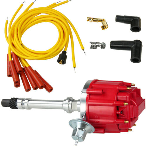 65k High Performance HEI Distributor and Spark Plug Wires Ignition for Chev*