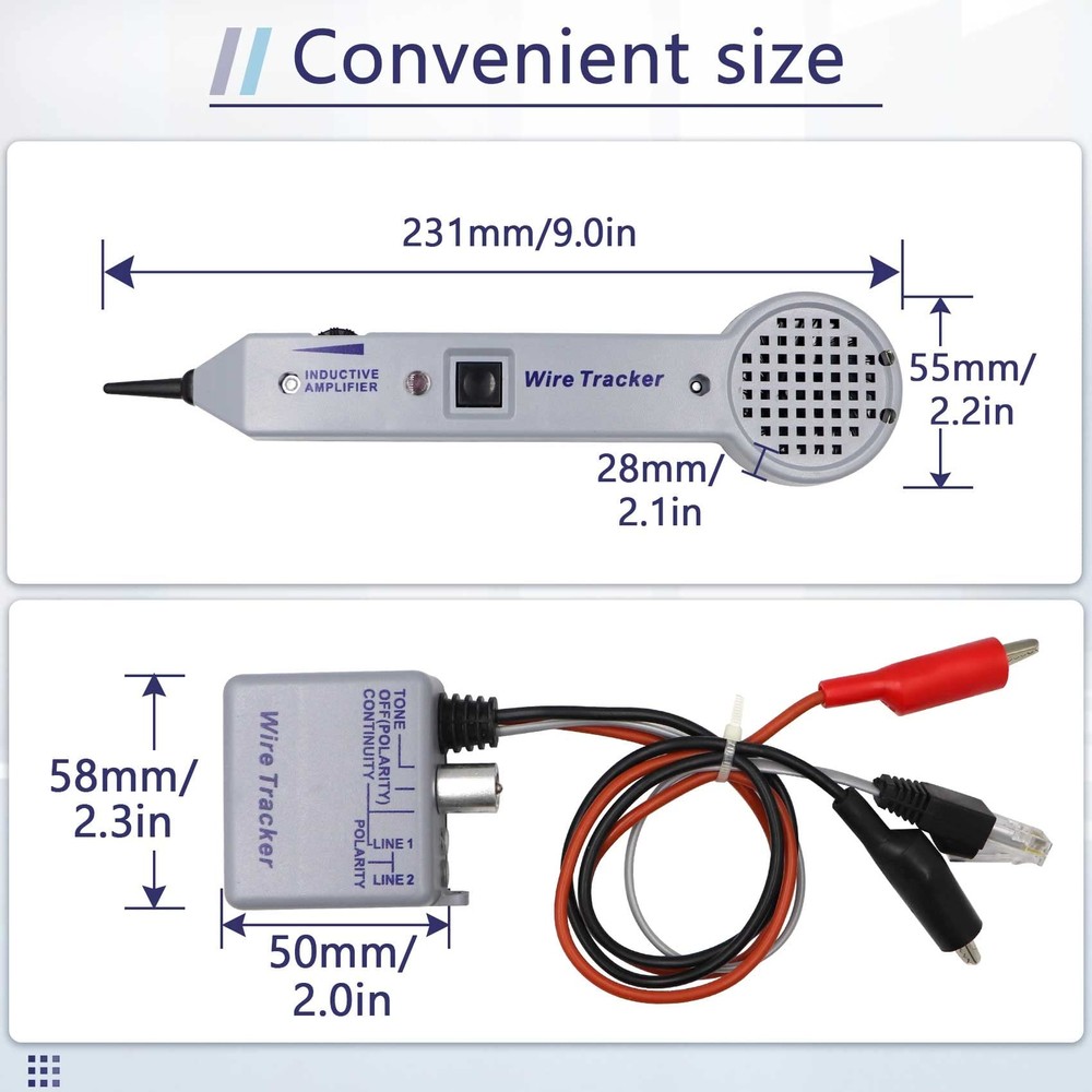 200EP Tone Generator Kit Wire Tracer Circuit Tester W/ Inductive Amplifier US