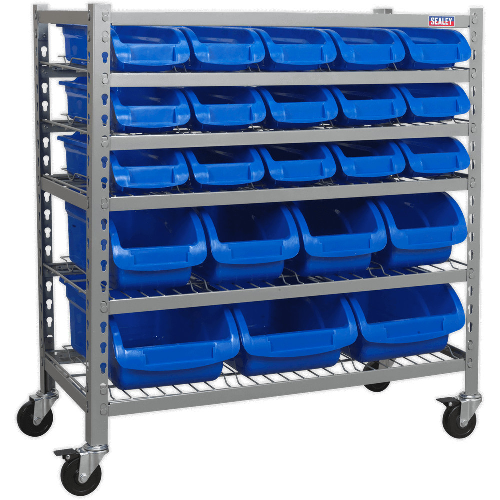 Sealey 22 Piece Mobile Bin Storage System