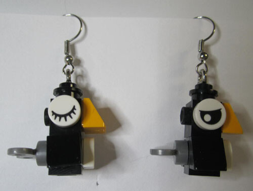LEGO Loop Earrings - Crows - (2 Pieces)