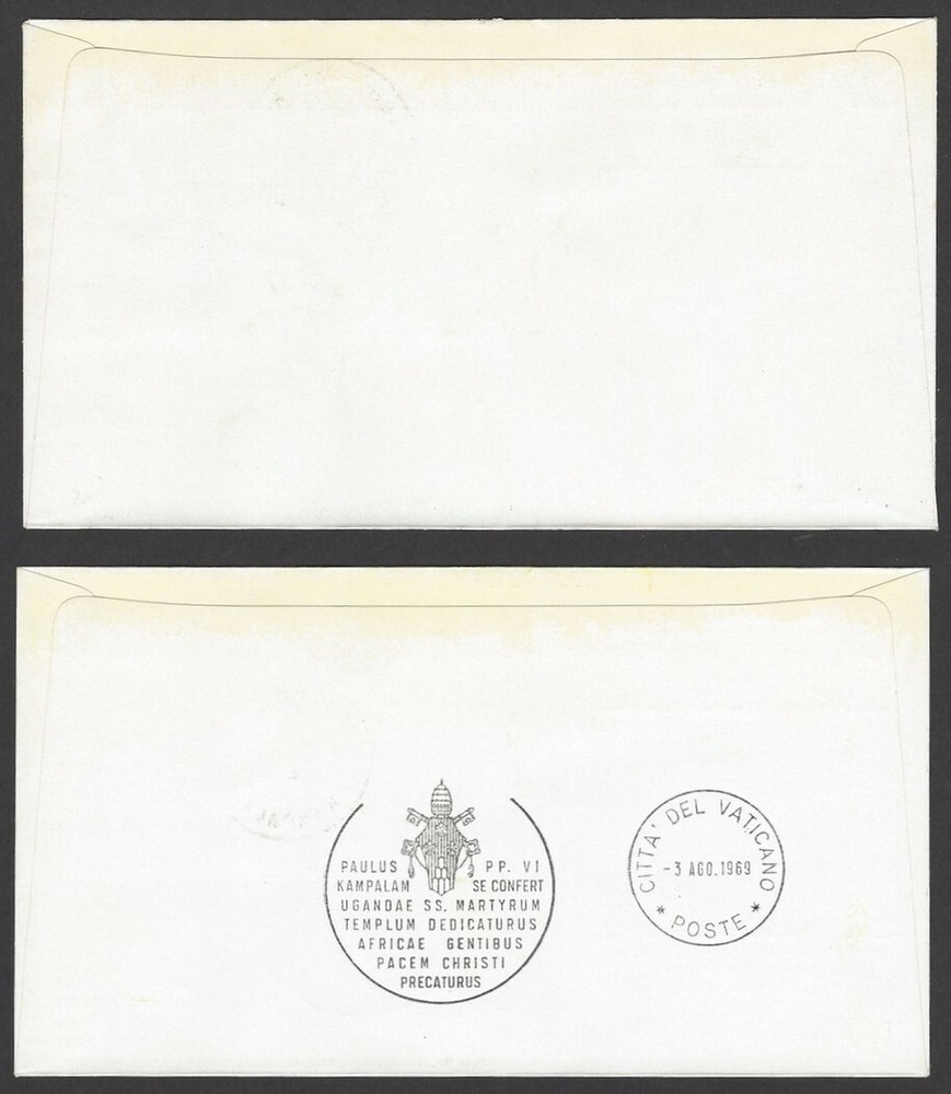 1969 Pope’s Visit to Uganda special covers (8)
