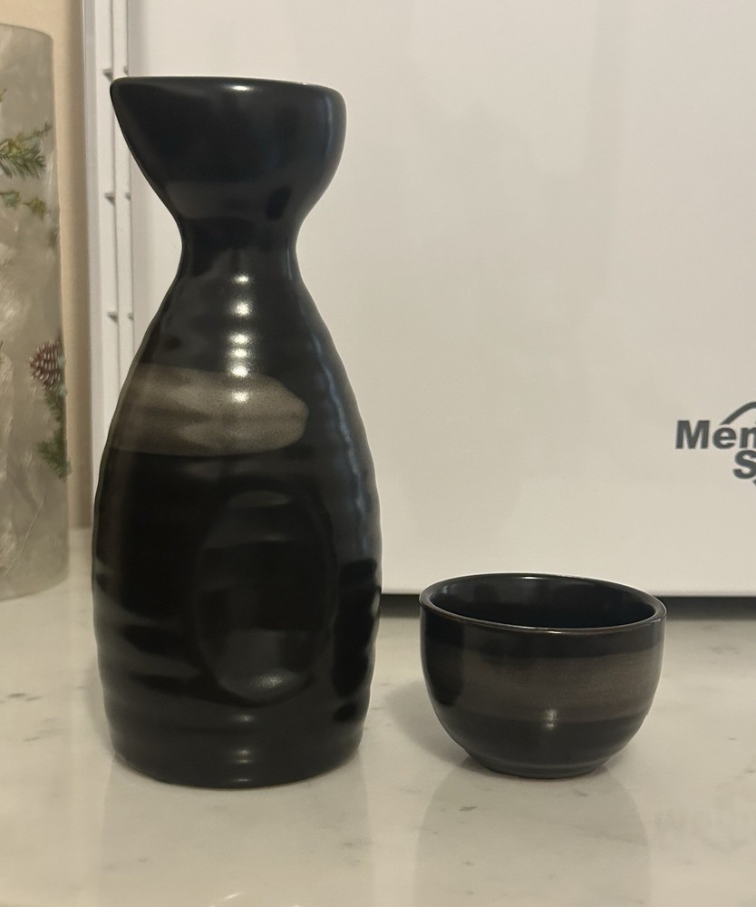Japanese Ceramic Sake Bottle - Never Used