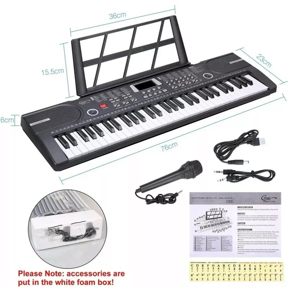 piano keyboard 61 Keys