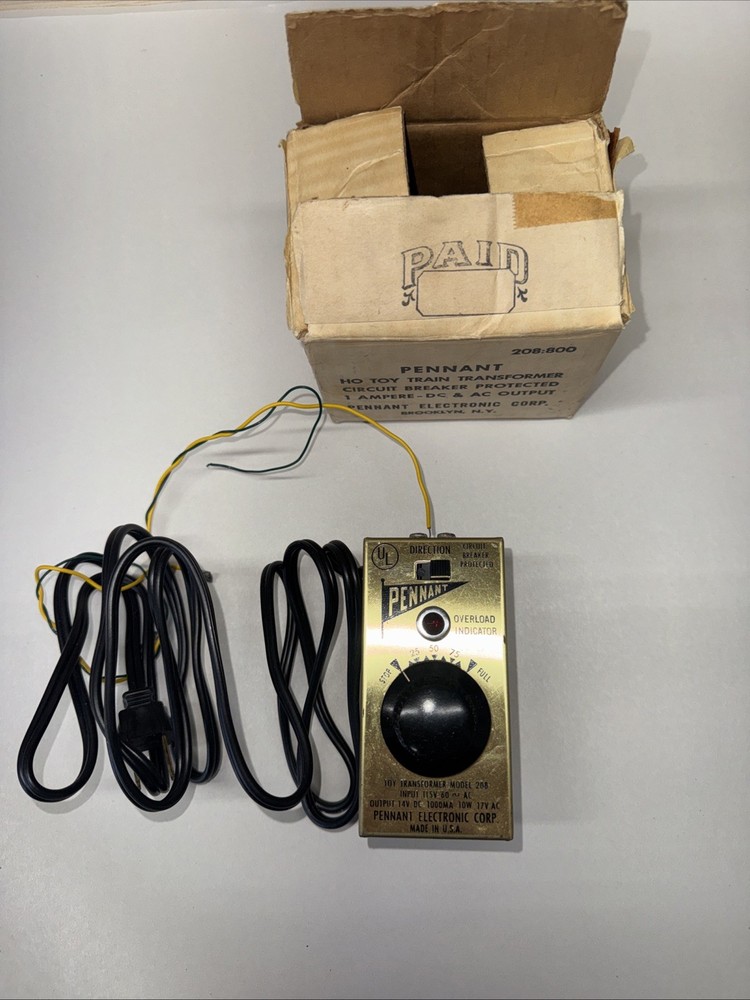 Pennant Power Pack Model 208:800 Model Train Transformer Speed Controller VTG