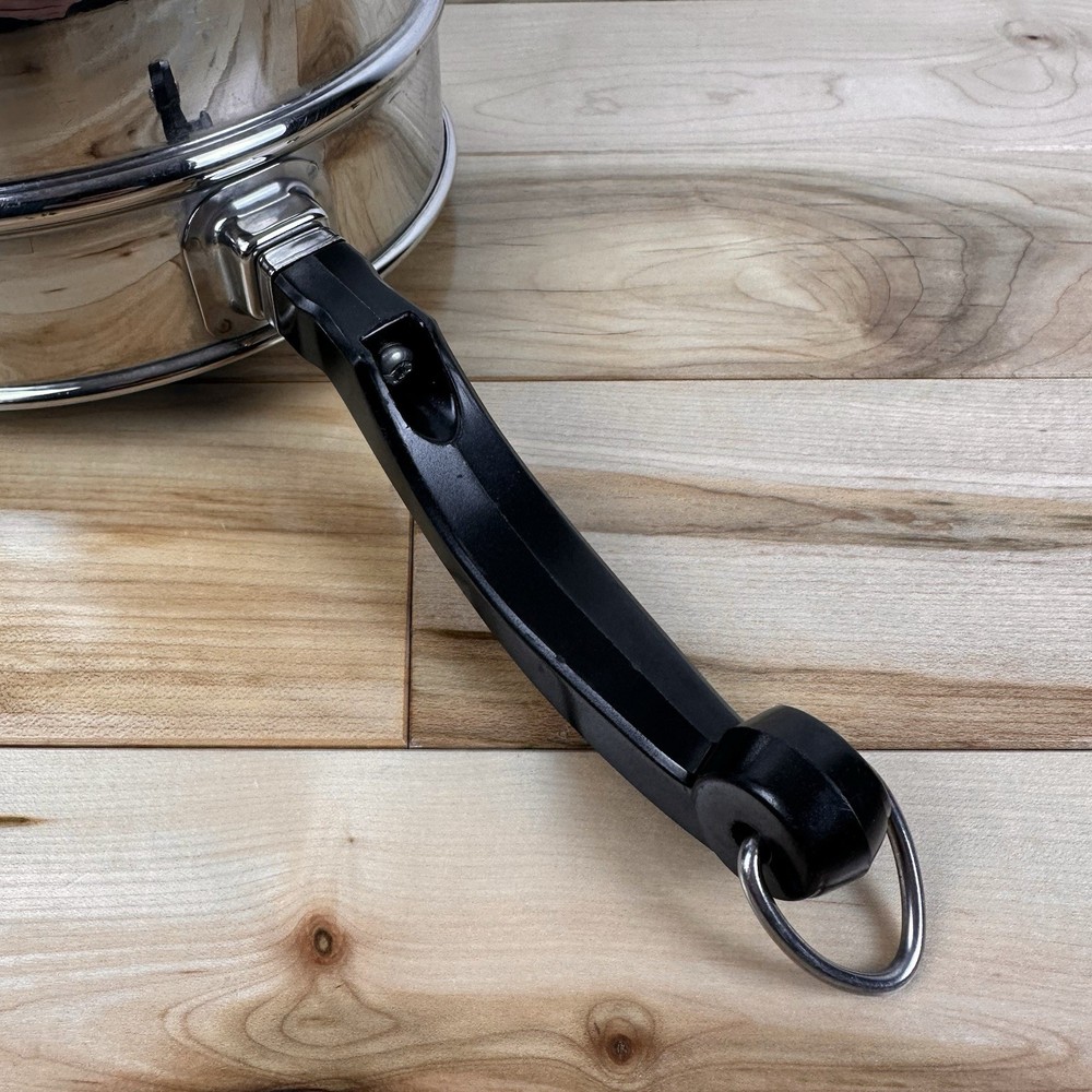 Farberware 7” Round Deep Stainless Double Boiler & Steamer Strainer Insert Set