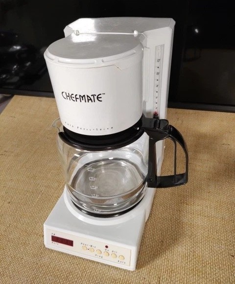 Vintage 1994 Chefmate Automatic 12 Cup Drip Coffee Maker With Timer Clean