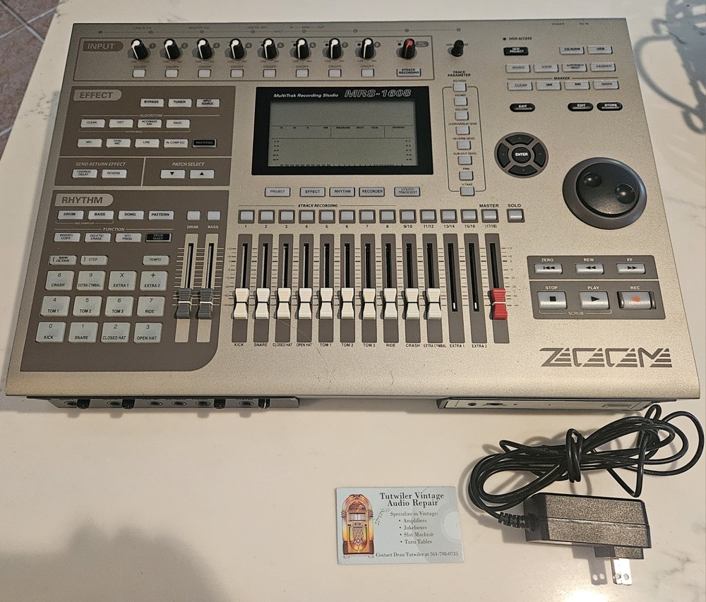 ZOOM MULTITRACK RECORDING STUDIO MRS-1608 TOTALLY SERVICED WORKS GREAT!