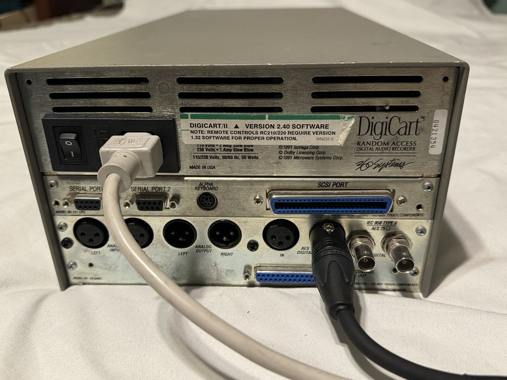 360 SYSTEM DIGICART/II DIGITAL AUDIO RECORDER COMPLETE