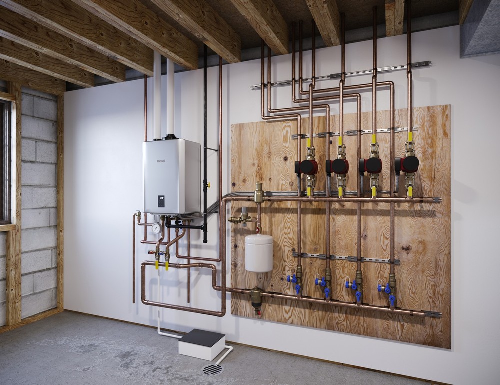 Rinnai IP120199C Combination Boiler Natural Gas / Propane 120k BTU Input 9.8 GPM