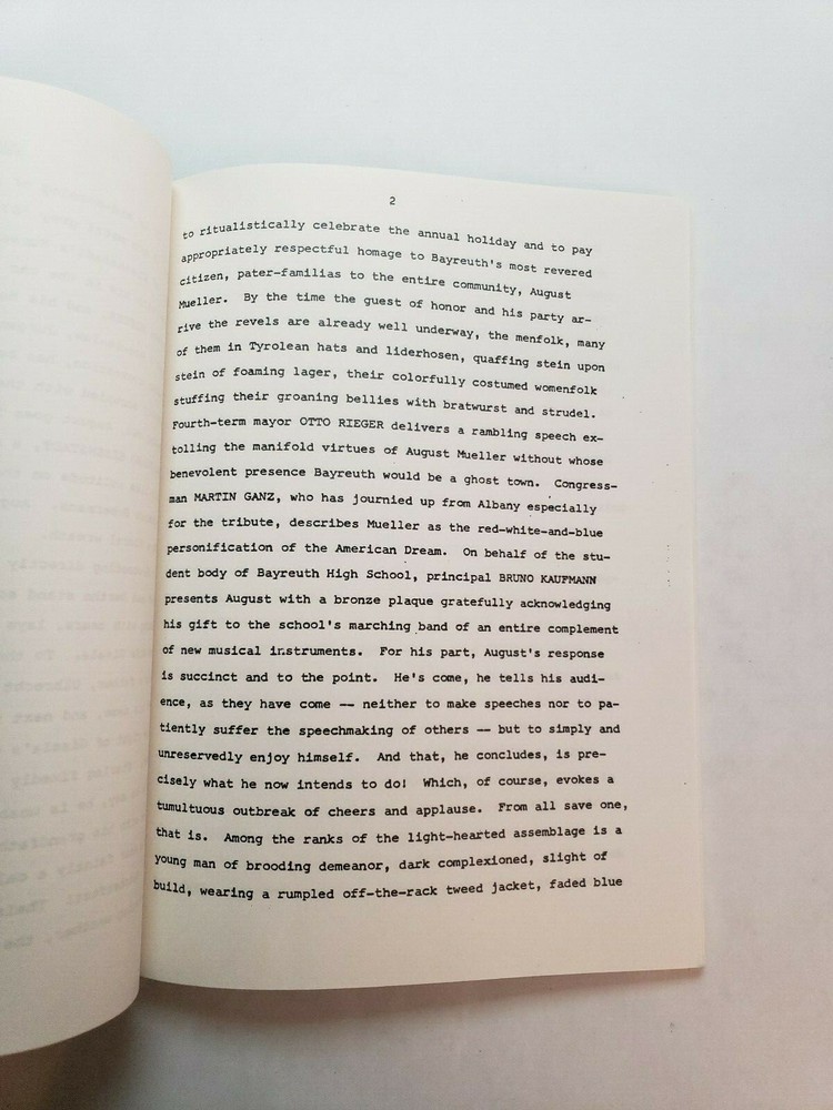 SUFFER THE LITTLE CHILDREN / Jack Laird 1988 Unproduced SYNOPSIS script