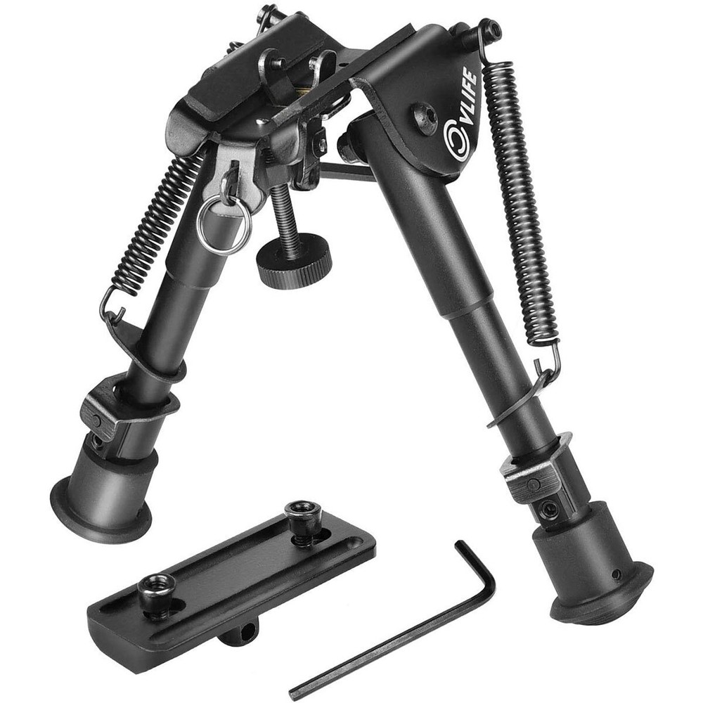 6-9 Inches Rifle Bipod Spring Return M-LOK Adapter Compatible With M-Rail System