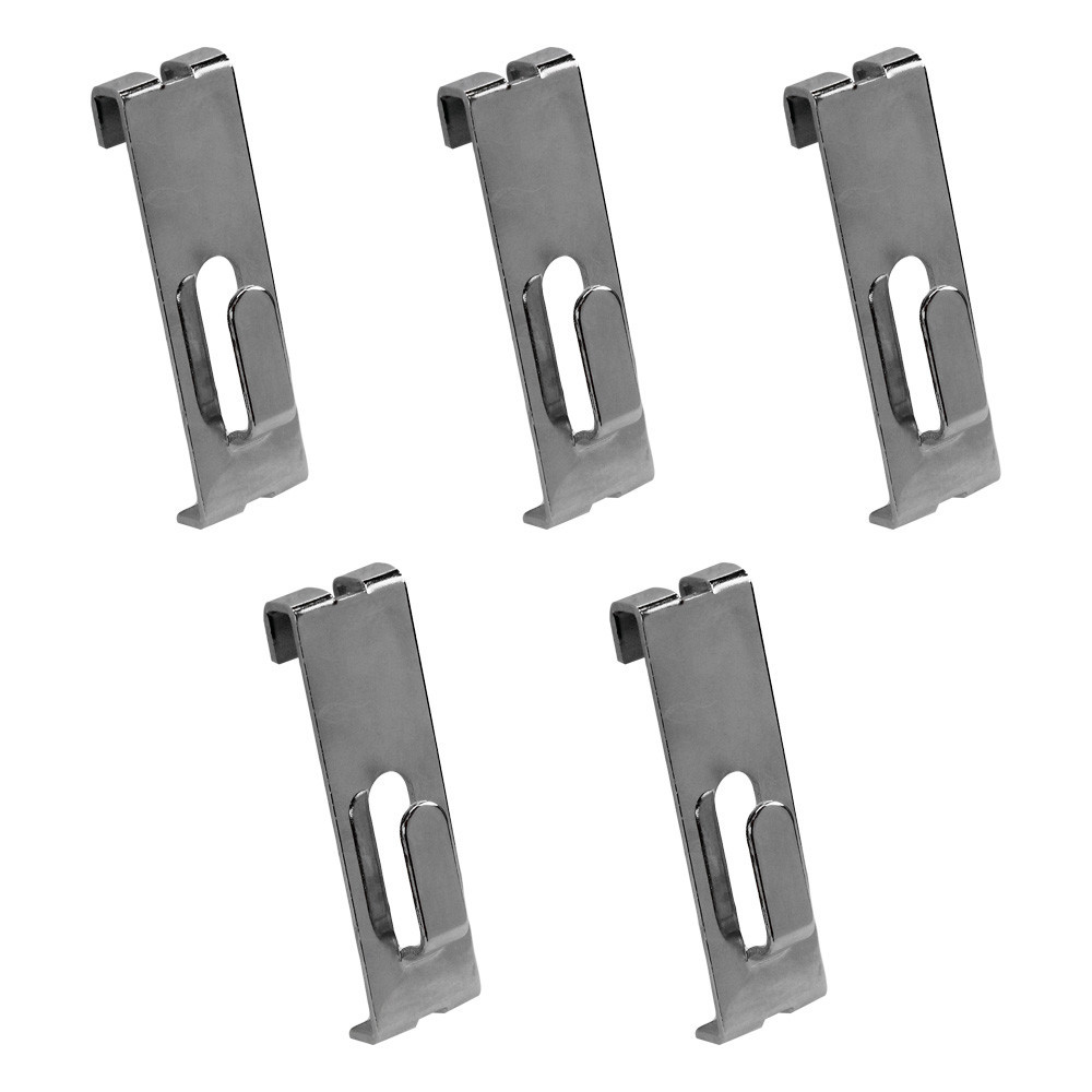 5 Pieces Chrome Gridwall Utility Hook For Grid Panel Display - Picture Notch