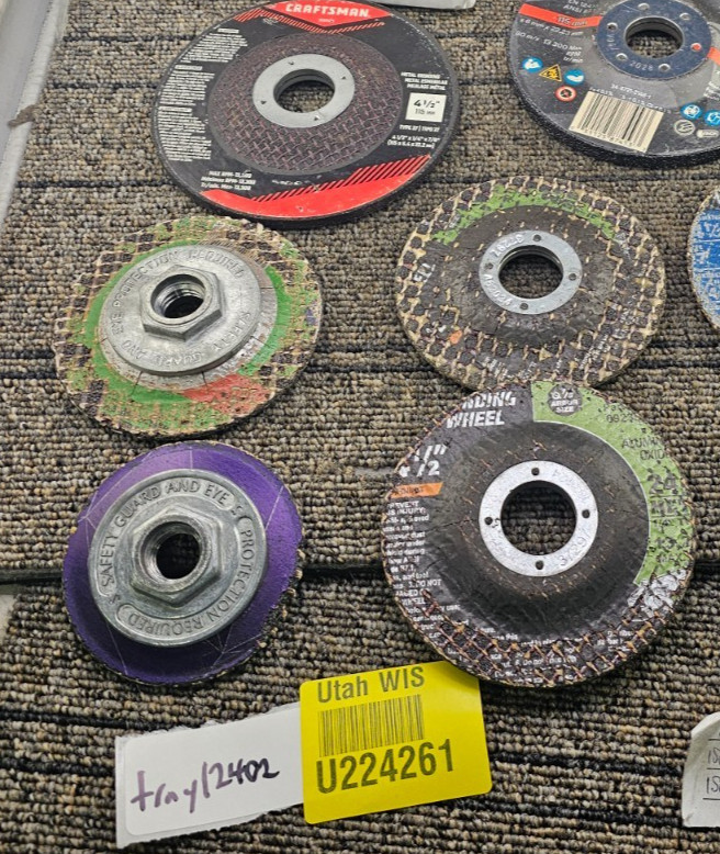 (QTY 9) Mixed Lot Grinding & Cutting Discs Wheels Assorted Size