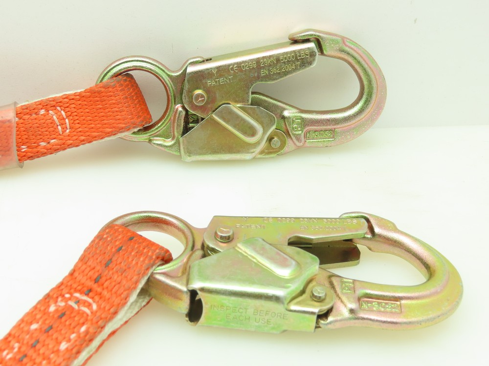 Sellstrom RTC 4' Poly Shock Absorbing Lanyard Snap Hook W/ Gate SP Shock Pack