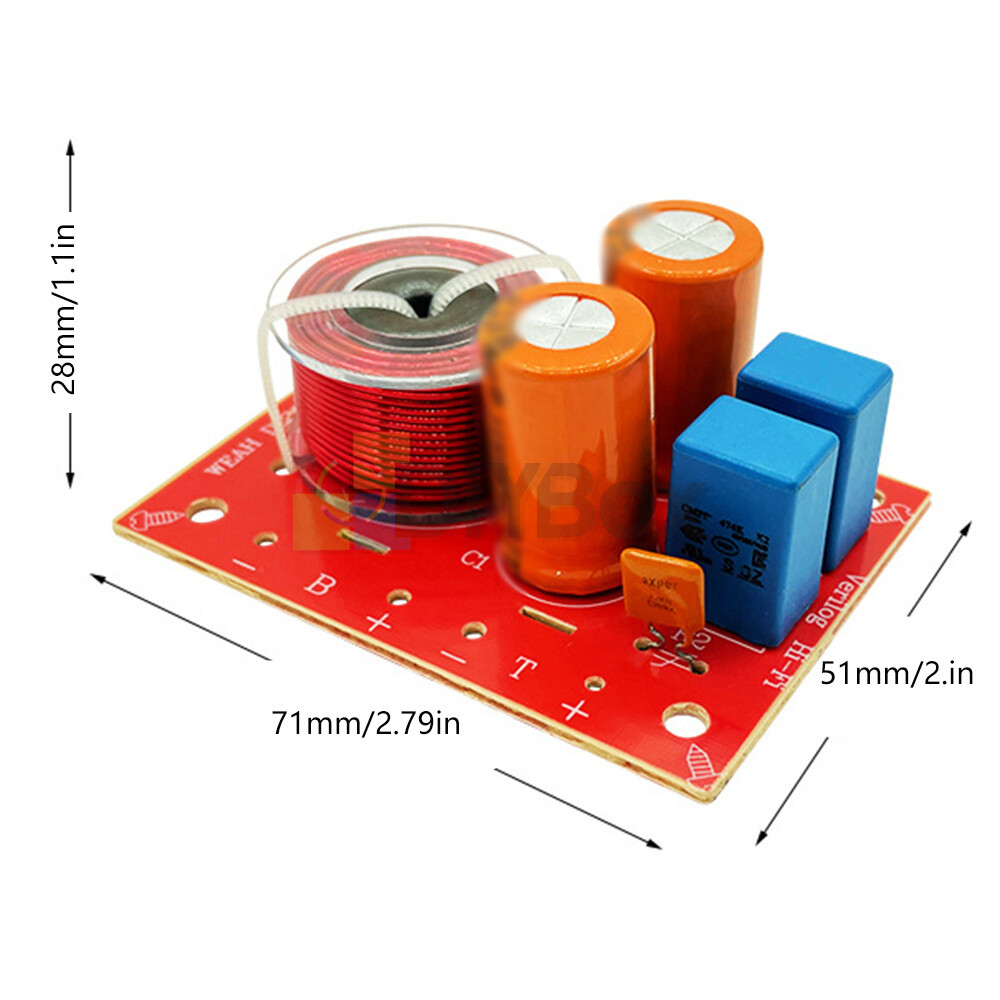 Speaker Modification Upgrade Crossover Frequency Filter High & Low Two-way HiFi