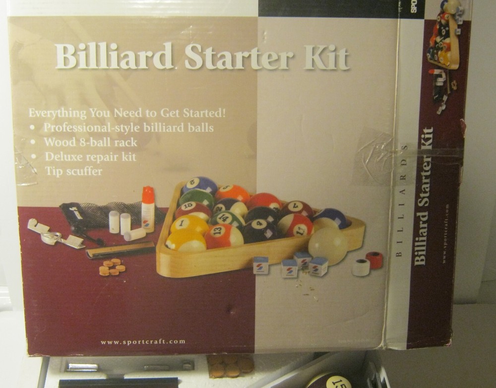 SPORTCRAFT Billiard Starter Set MOSTLY COMPLETE!!