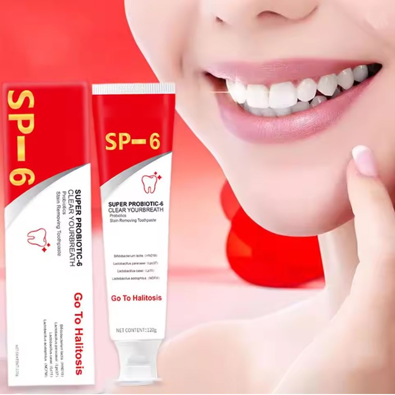 4Pcs Super Probiotic SP-6 Toothpaste, Probiotics Bright White Toothpaste, Sp 6